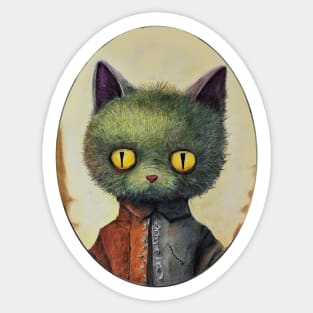 Franken Cat Sticker